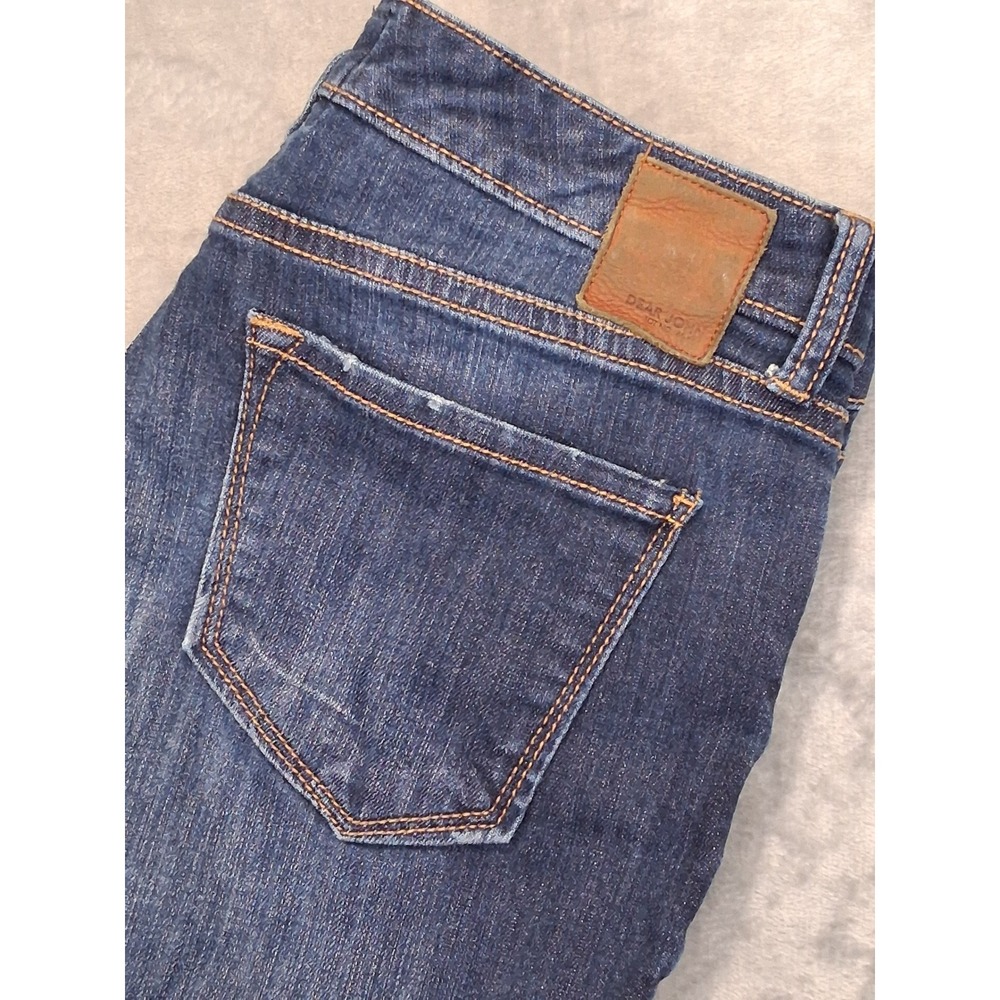 Dear John Mud Slide Womens Sz 29 30x30 Bootcut Flare Mid Rise Boho Hippie Jeans